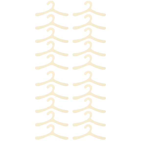 Hemoton 20 pcs Puppy Garment Hanger Pet Clothes Rack Hangers Plastic Pet Costume Hangers