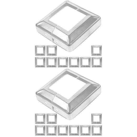 Hemoton 20 pcs Split Style Fence Post Wraps Corridors Post Cap Replacement Post Trims