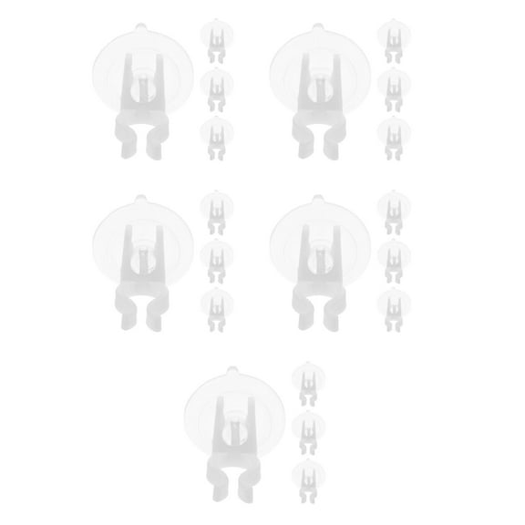 UPGRATOR 20 pcs Window Candle Suction Cups Clamp Holder Electric Candles Clamps Christmas Candle Lamp Suction Cup Holders