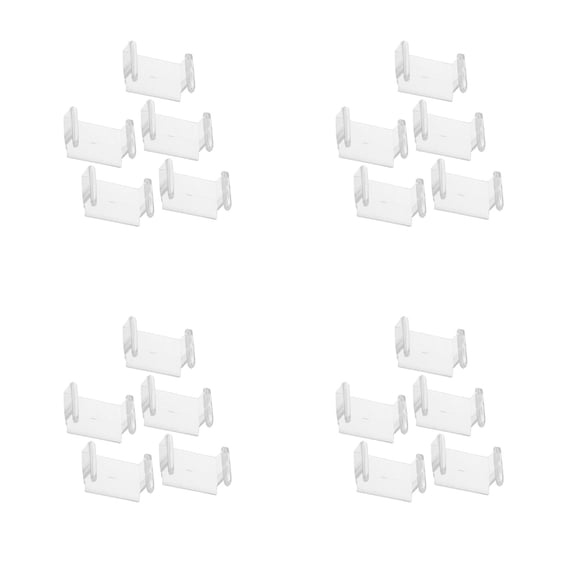 UPGRATOR 20 pcs Train Track Connector Transparent Plastic Fixer for Stable Smooth Play Home and Educational Use