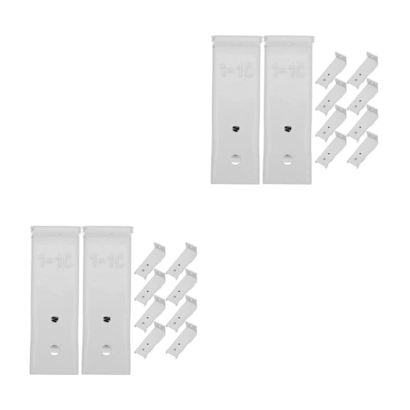 Hemoton 20 pcs  Wall Mount Curtain Track Ceiling Mounted Curtain Tracks Flexible Rail Brackets Curtain Track Bracket Support for Drapery Rod Holder
