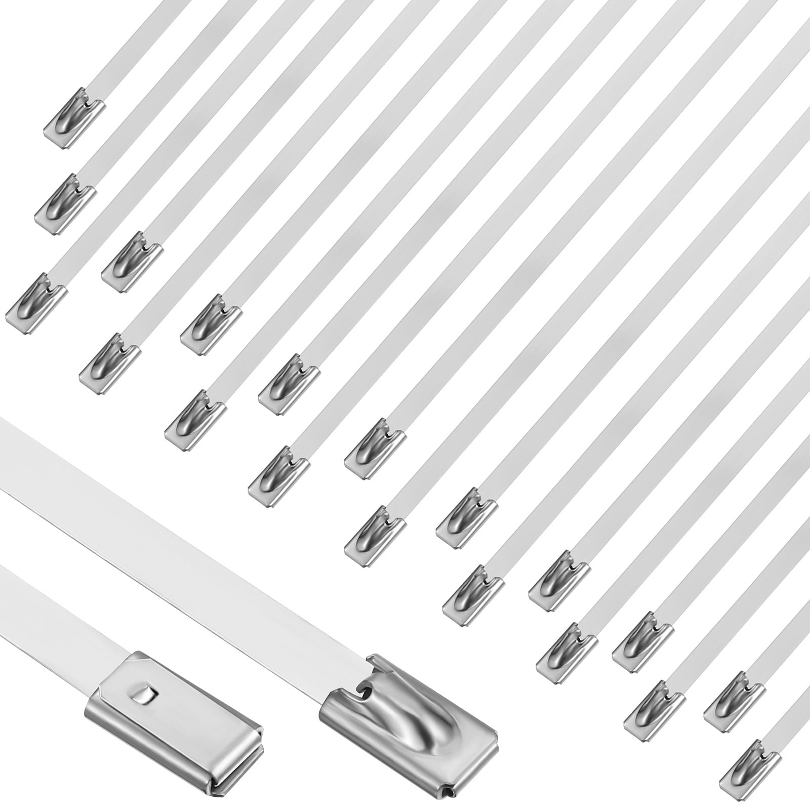Heavy Duty Fence Connectors 120 Heavy Duty Aluminum Chain Link Fence Ties -  14 Gauge 8.27 Inch Fence Repair Kit With Storage Box Aluminum Chain Link  Ties