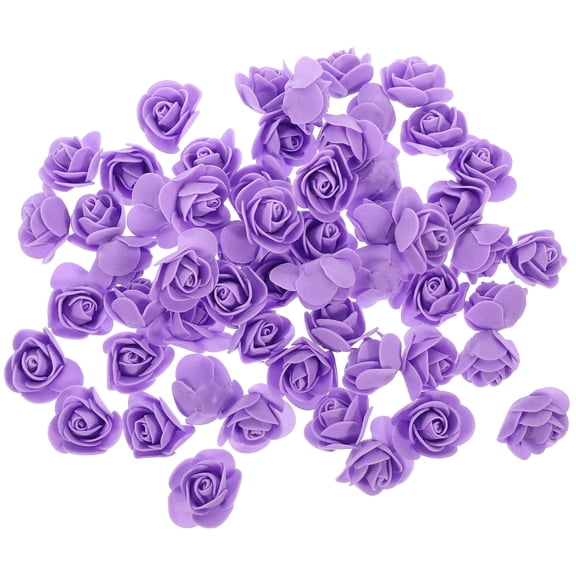 Hemoton 200 Pcs Peony Artificial Flowers Fake Foam Bear Head DIY Crafts