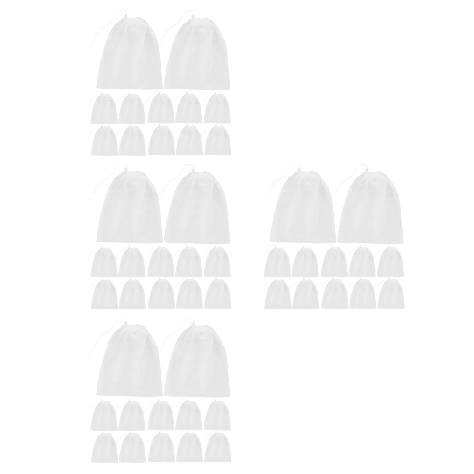Hemoton 200 pcs Large Drawstring Shoe Bags Travel Reusable Non-Woven Breathable Storage Pouches Organizers Keep Shoes Clean and Tidy