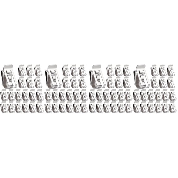 Hemoton 200-Pack Stainless Steel Solar Panel Cable Clips for Trailer Wire Management and Secure Wire Holders
