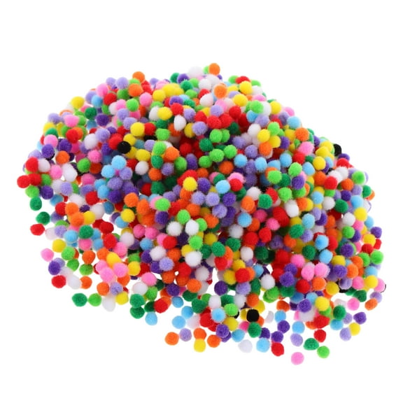 Hemoton 2000pcs Small Pom Poms For Crafts 5mm Craft Pompoms Balls Pompoms Bright Color Arts And Making Hobby Supplies Holiday Party Christmas Decor