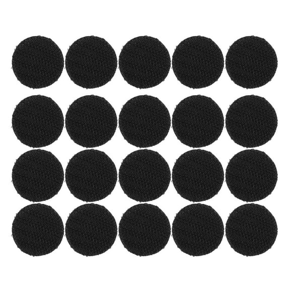Hemoton 20PCS Adhesive Tape Sticky Hook Double Sided Rug Carpet Gripper Pad Mounting Tape for Wall Decor or Tools Hanging Round Pads