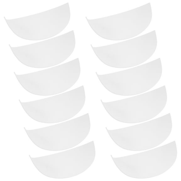 Hemoton 20Pcs Baseball Cap Inserts Safety Bump Cap Insert Hard Hat Insert Protective Shell Insert Crown Inserts Liners Hat Shapers Half Hat Stays for Baseball Cap White
