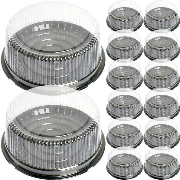 20Pcs 4-Inch Round Cake Boxes with Lids, Cake Container, Muffin, Cheesecake, Cupcake, Bread Carrier, Salad Cup Dome