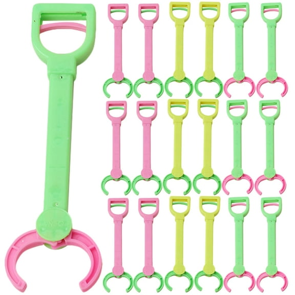 Hemoton 20-Pack Mini Toy Grabber Robot Miniature Clamp Tool for Picking Up Small Items and Toys