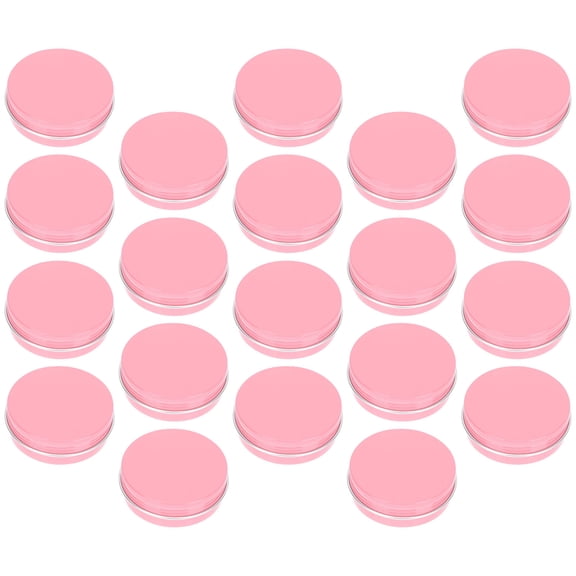 Hemoton 20pcs Cosmetics Hair Wax Storage Cans Round Cream Aluminum Travel Cases