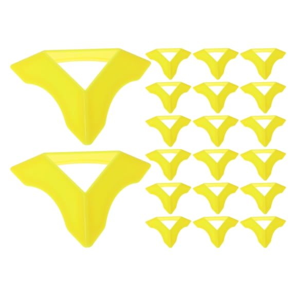 HEMOTON Yellow Triangle Base Cube Stand Plastic Tripod Holder for Puzzle Display and Organization 20pcs