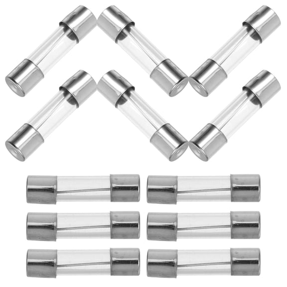 Hemoton 20pcs Fast-Blow Glass for Microwave Oven and Electrical Equipment Safety Replacement 125V Fast Acting Glass Tube Protection for Home Appliances and Electronics