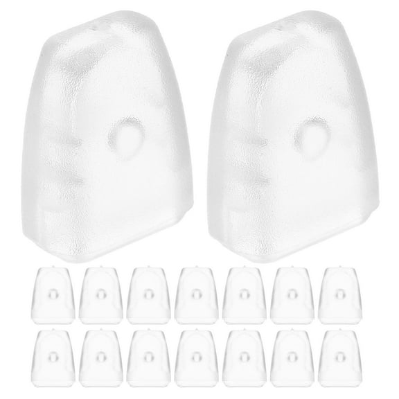 Hemoton 20pcs Kitchen Sink Grid Protector Feet Dish Drying Rack Replacement Feet Draining Basket PVC Mat Feet Pads Kitchen Rack Grid Protector for Drain Basket