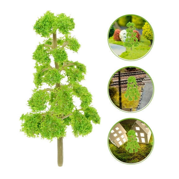 Hemoton 20pcs Miniature Trees Model Tree Train Trees Railroad Scenery Diorama Tree Architecture Trees For Diy Scenery Landscape Decoration