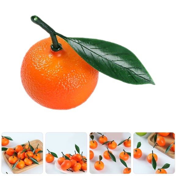 Hemoton 20pcs Orange Retail Decorations Fake Fruit Decoration Displaying Props Artificial Orange Tabletop Orange Decor Party Table Decors Fake Fruits Models