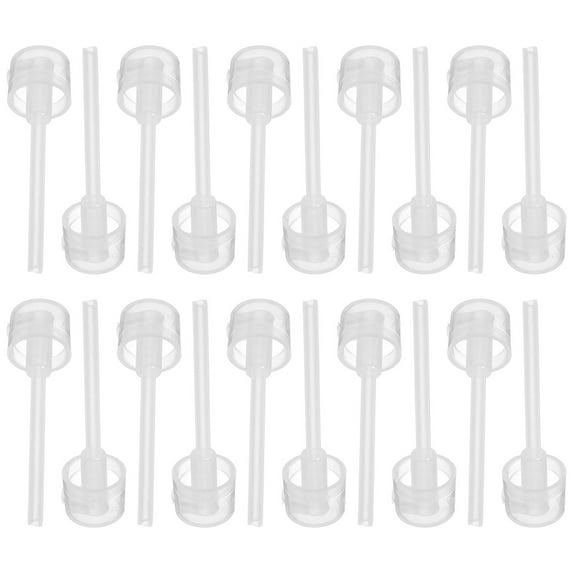 Hemoton 20pcs Perfume Refill Pump Mini Plastic Cosmetic Dispenser Pump Liquid Transfer Tool for Small Travel Refillable Perfume Atomizer Spray Bottles