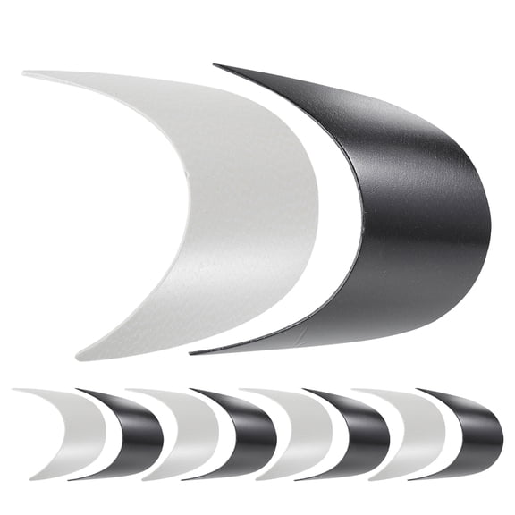 Hemoton 20pcs Plastic Hat Visor DIY Sun Visor Brim Hat Sun Protection Visor Brim for Replacement