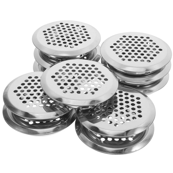 ORDDIART 20Pcs Durable Stainless Steel Soffit Air Vent with Honeycomb Design