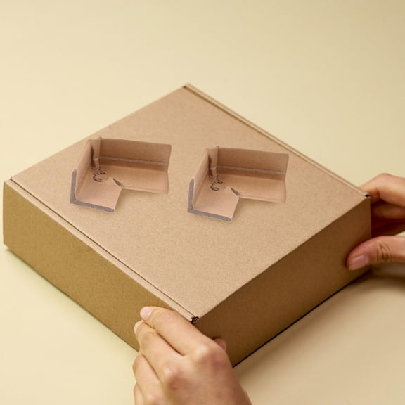 Hemoton 20pcs Shipping Box Corner Protectors Packaging Edge Protectors Carton Packing Corner Guard Frame Corner Protectors Packaging Protector For Express Box Packaging