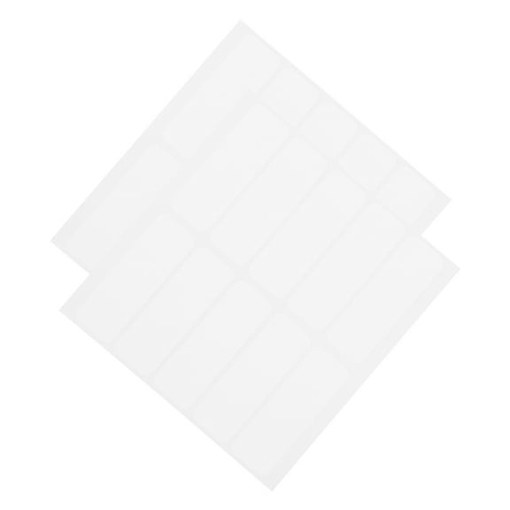 Hemoton 20pcs Iron On Fabric Labels Handwrite Name Tags Clothing Writable Labels For Garment Identification Laundry Room Nursing Room