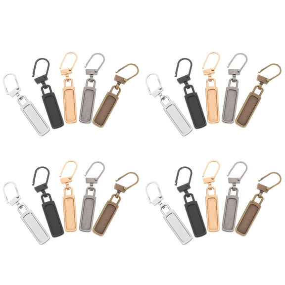 YOSADIER 20Pcs Universal Zipper Pull Replacement Kit for Backpacks Bags Clothes with Easy Install Assorted Colors
