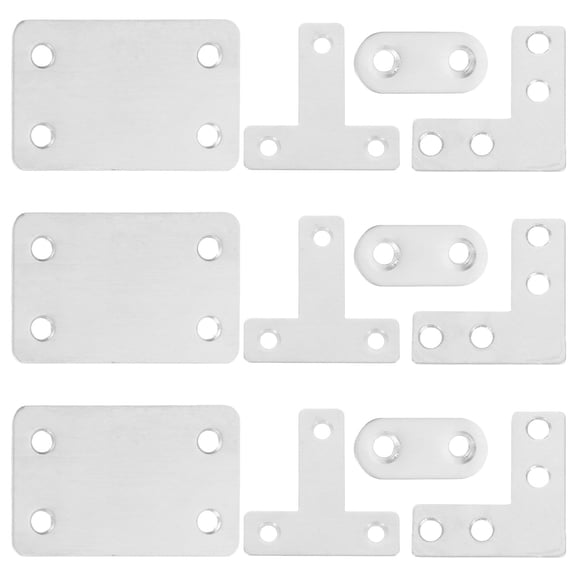 Hemoton 22 Pcs Countertop Hole Fixing Plate Connect The Corner Code