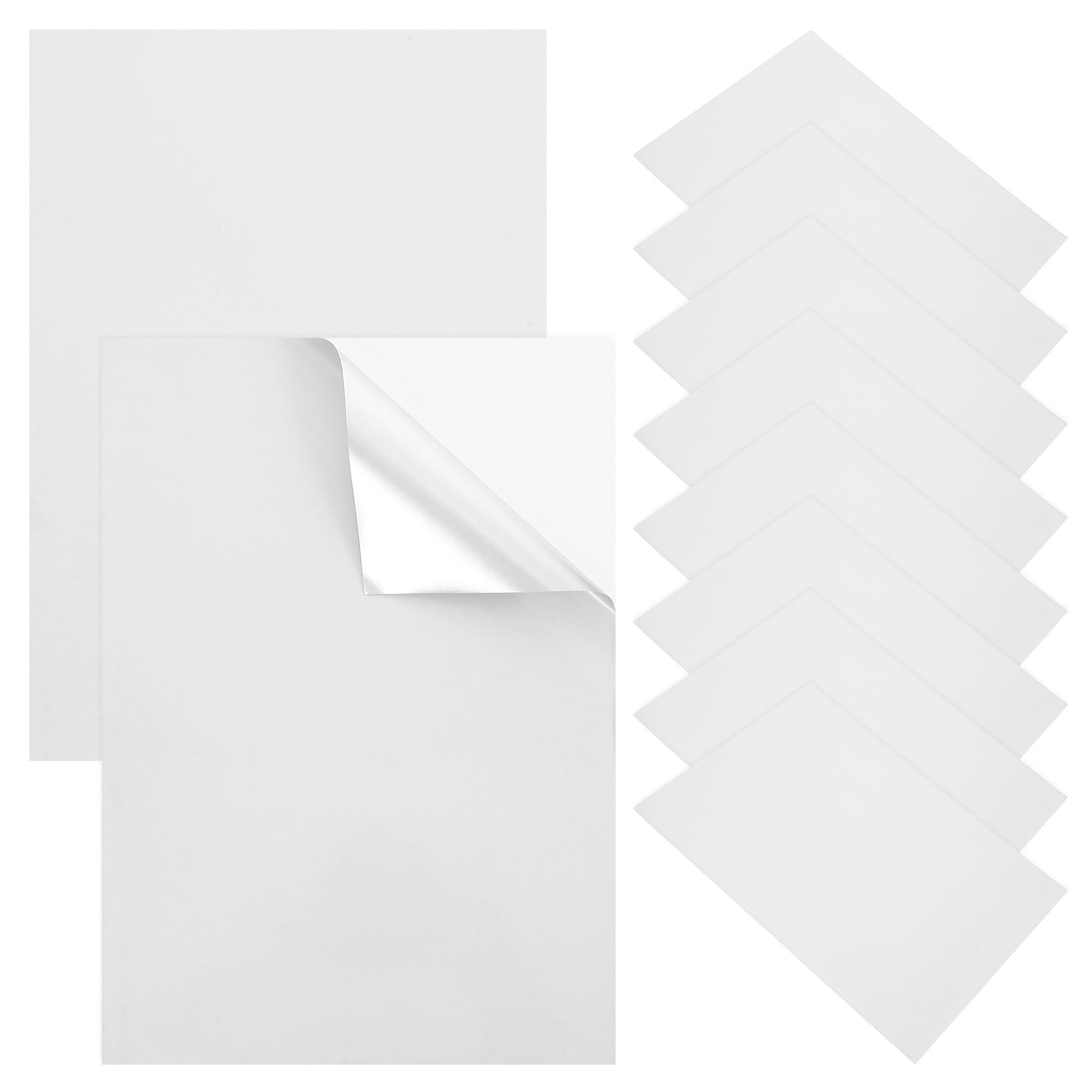 A4 Holographic Silver Adhesive Printer Paper for Labels Crafts and ...