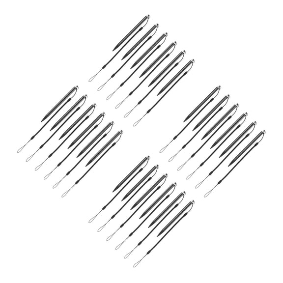 Hemoton 24-Pack Metal Stylus Pens with Tether for Touchscreens, Anti-Lost Design, Precision Drawing and Writing Tools for Tablets and Phones