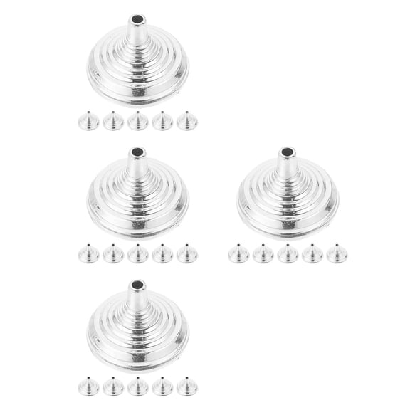 Hemoton 24 pcs  Plastic Mini Flagpole Base Tabletop Small Flag Holder Base Desk Mini Flagpole Pedestal Mini Flag Stand Base Replacement Small Flag Stand