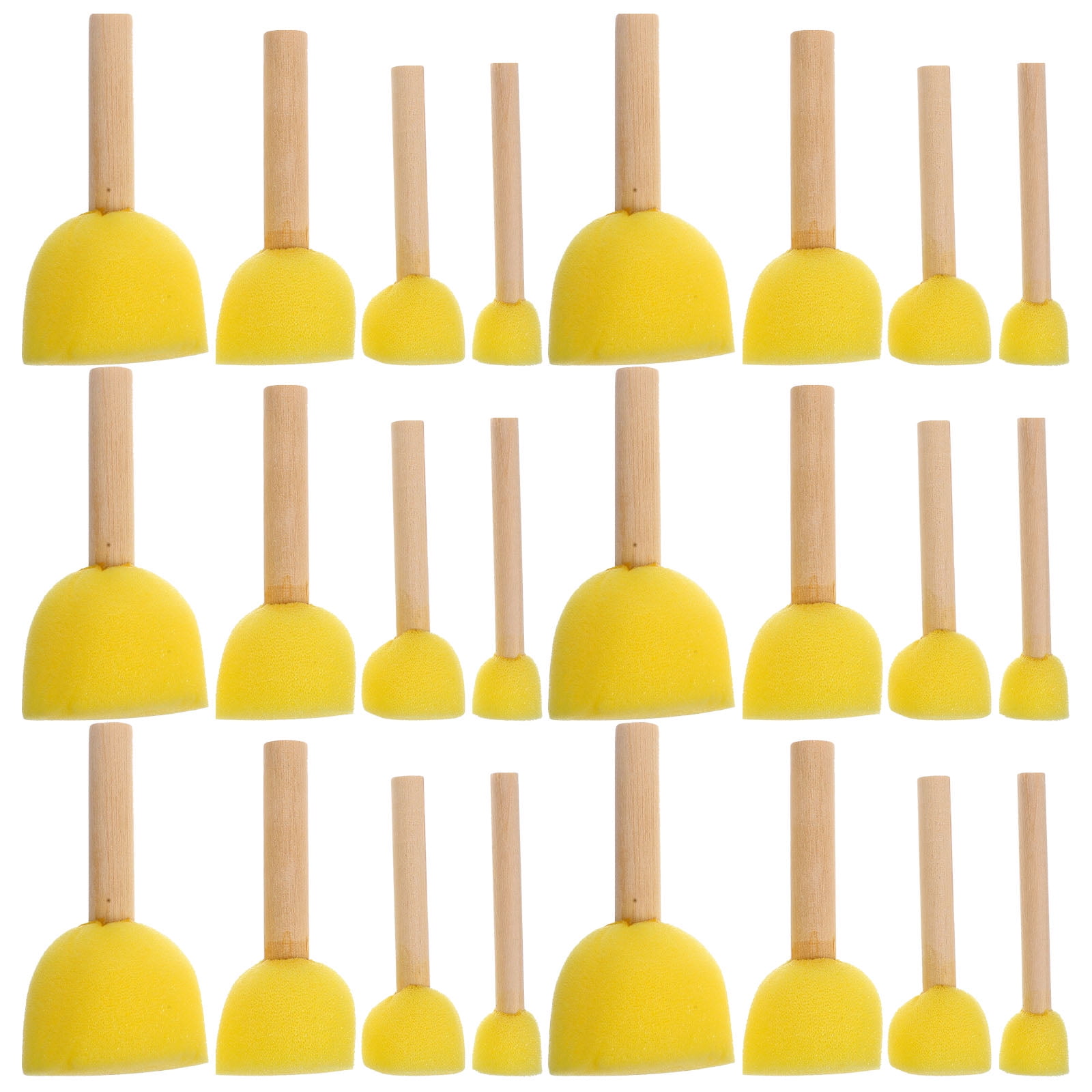 Hemoton 24Pcs Mushroom Sponge Paint Sponge Finger Painting for Diy Painting Crafts