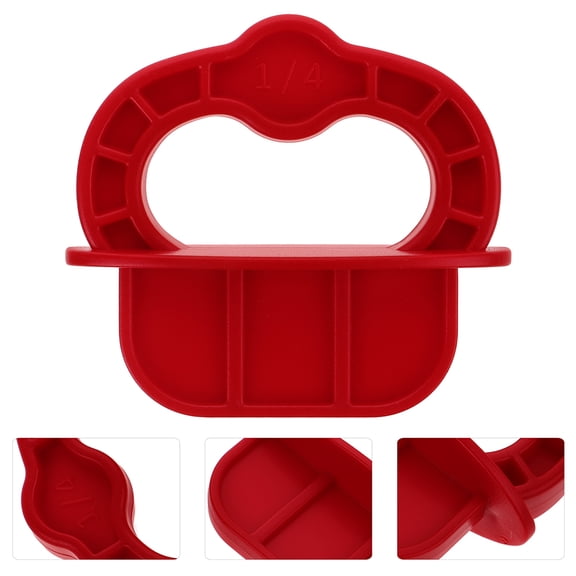 Hemoton 24pcs Deck Board Jig Red Deck Board Spacer Rings 1/4" Gap Deck Jig Spacer Deck Tool Composite Plank Decking Tool For Pressure Treated