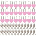 thumbnail image 1 of 24pcs Heart Shaped Small Metal Padlocks Mini Diary Book Locks with Keys, 1 of 8