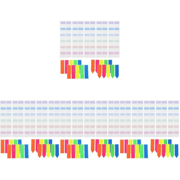 Hemoton 2560 pcs  Book Tabs Annotating Books Divider Tabs Book Marking Tabs Reading Tabs Binders