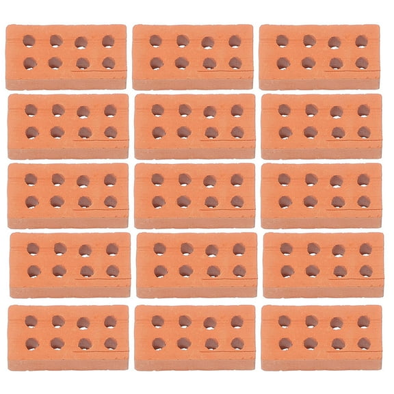 Hemoton 25Pcs Miniature Bricks for Building Crafts Mini Bricks Ornaments Miniature House Building Brick Models