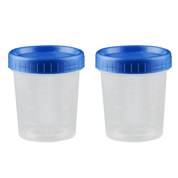 YOSADIER White Plastic Measuring Cups Transparent Body Easy to Read Scales 25Pcs