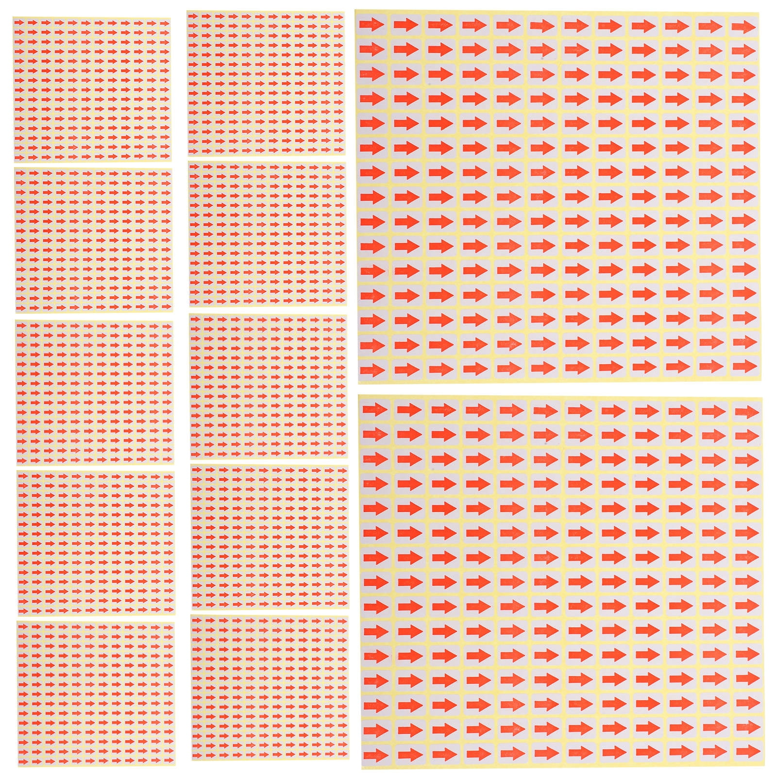 Stickers For Rework Hemoton 2700 Pcs Small Red Arrow Stickers Self Adhesive Rework ...