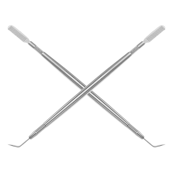 HEMOTON Hemoton 2PCS Lash Lift Perm Tool Set Stainless Steel Rods Eyelash Separator with Pointed Tips and Comb for Perming Extensions Supplies