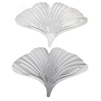 Hemoton 2PCS Metal Ginkgo Leaf Luxury Retro Novelty Table Desk Decor Ginkgo Leaf