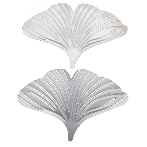 Hemoton 2PCS Metal Ginkgo Leaf Luxury Retro Novelty Table Desk Decor Ginkgo Leaf