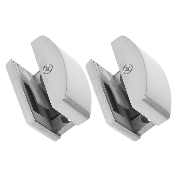 Hemoton 2-Pack Sliding Shower Door Bottom Guide, Glass Door Stops Replacement, Track Guide for Smooth Sliding Doors