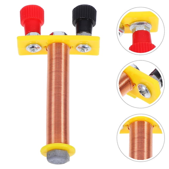 Hemoton 2PCS Solenoid Electromagnet T Shaped Coil Physics Experiment for Students Teaching Tool for Electrical Circuit Demonstrations for Educational Physics Equipment