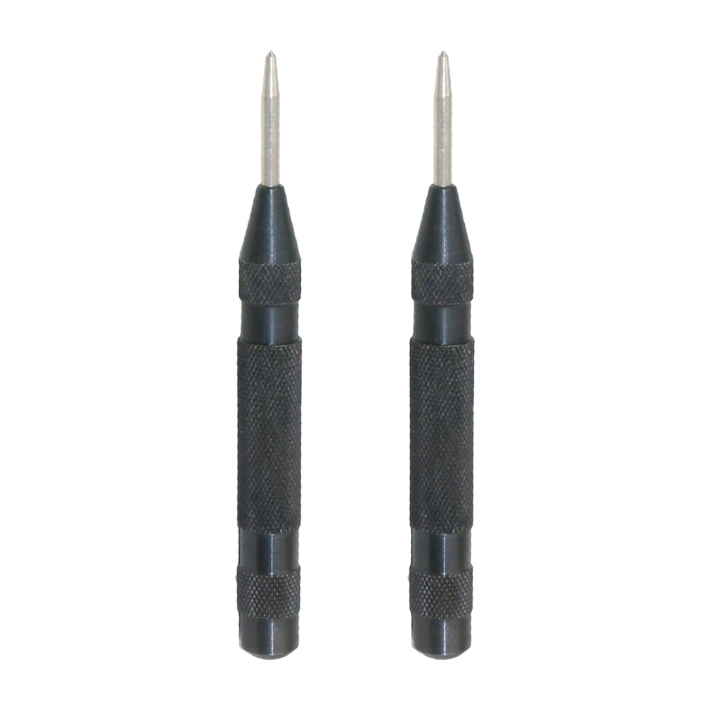 Hemoton 2Pcs 130MM HSS Automatic Spring Loaded Center Punch Tool High