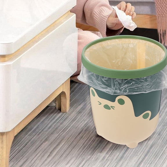 Hemoton 2Pcs Cartoon Trash Can Garbage Can Garbage Bin Cartoon Trash Bucket Trash Container Waste Bin Kitchen Bathroom Office Trash Bucket