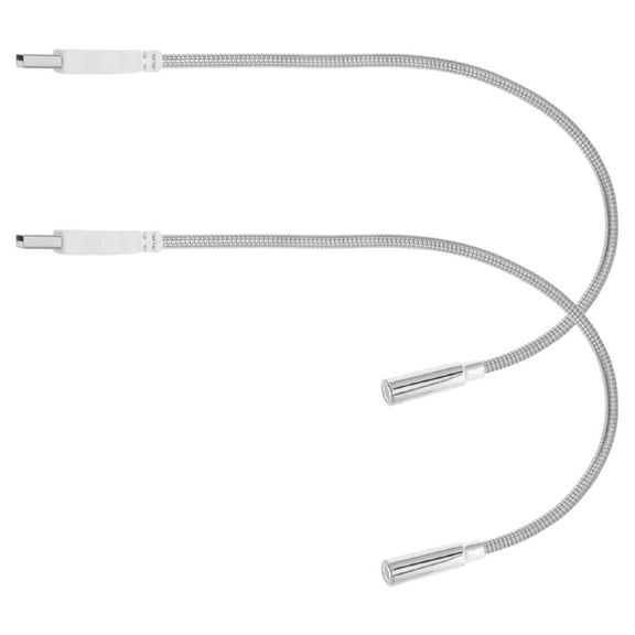 Hemoton 2Pcs Led Usb Reading Lamp With Flexible Gooseneck Eye Protection Usb Powered Keyboard Reading Lamp For Laptop Notebook Desk Night Light