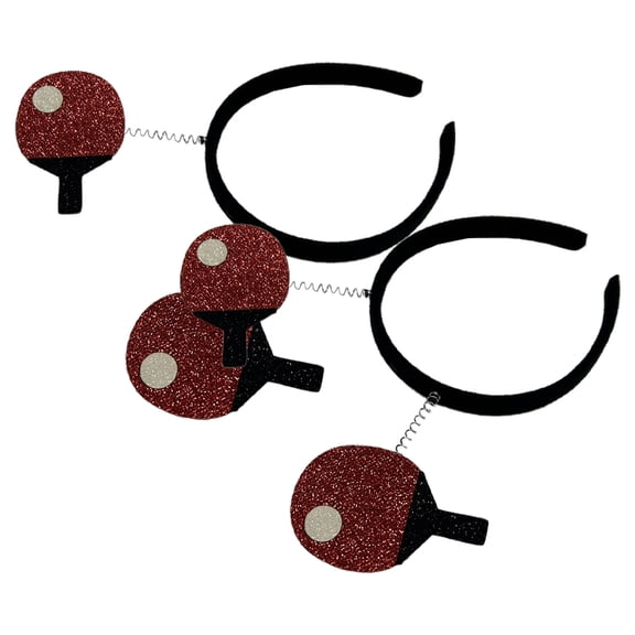 Hemoton 2Pcs Sports Party Headband Sports Event Headwear Table Tennis Racket Shaped Headband