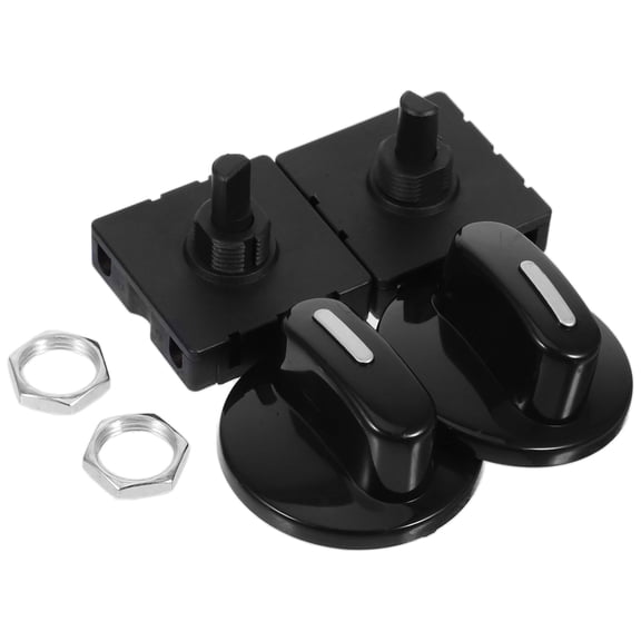 Hemoton 2-Pack 4-Position 3-Speed Rotary with Knob, Universal Heater Speed for Fan, Juicer, Microwave Control