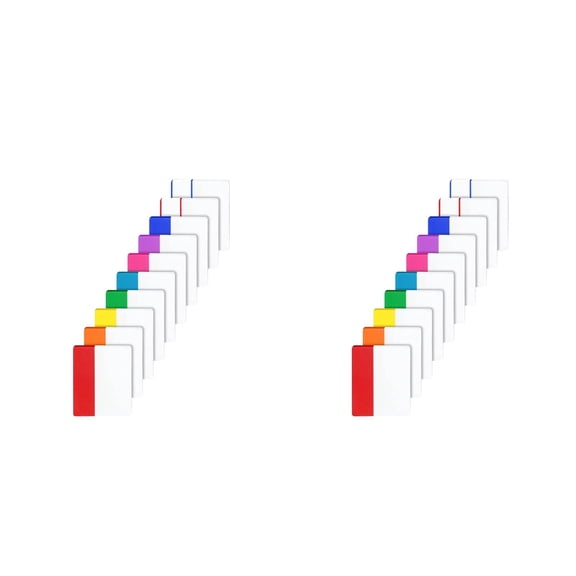 SOPOTUTU Sticky Tabs Page Markers Multi Color Pet for Office Use Quick Retrieval 2Pcs