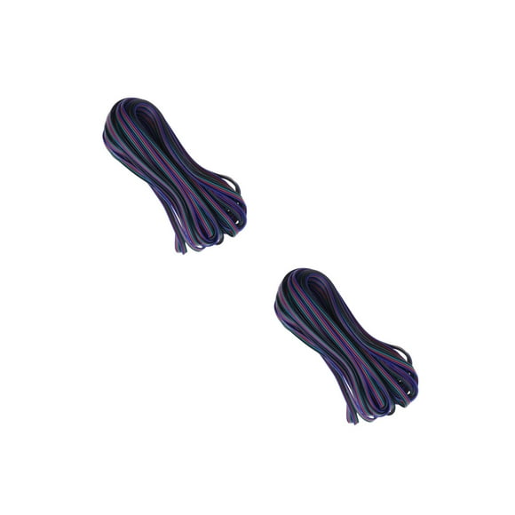 Hemoton 2pcs 10M Durable LED Weld-free Connection Line for RGB Strip Lamp