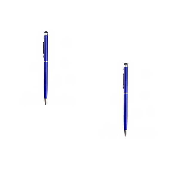 Hemoton 2pcs 2-in-1 Universal Capacitive Touch Screen Stylus Pen & Ballpoint Pen for / /Smartphone ( )